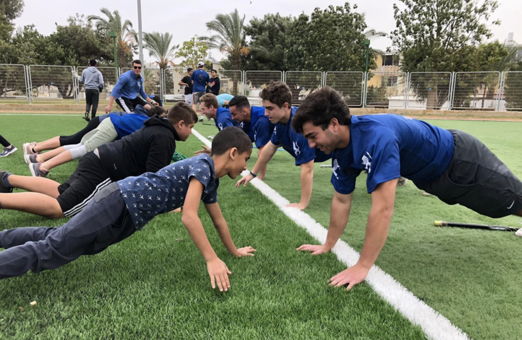 2019 High-Performance Track of Winter Service Trip coaching the youth of Ashkelon.