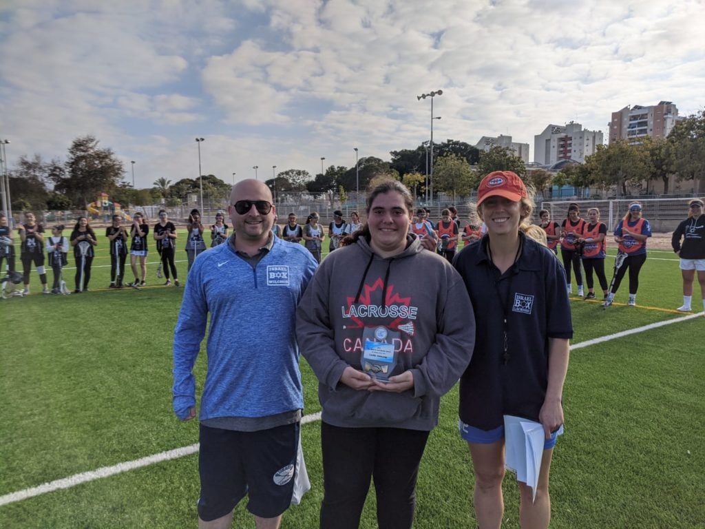 Lielle Assayag, a member of the U-19 Women's National Team and the Israel Lacrosse Leadership Development Program, was named Women of the Year for 2019.